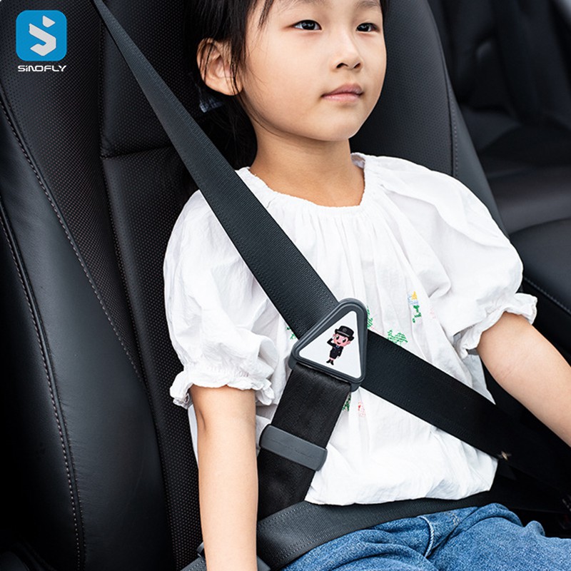 Car child seat belt adjuster